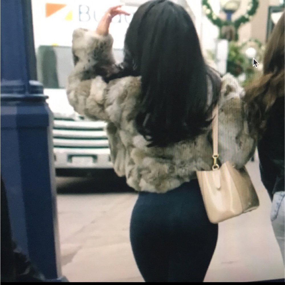 Rabbit fur coat